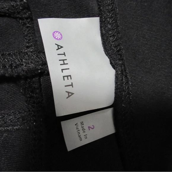 ATHLETA Highline Hybrid Ankle Tight Leggings Green and Black Size 2 - Picture 6 of 16